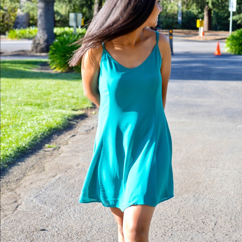 Turquoise summer dress